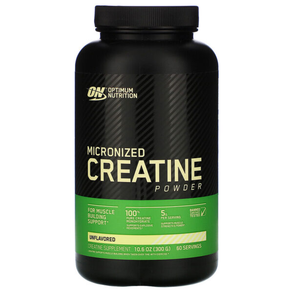Optimum Nutrition‏, مسحوق الكرياتين ميكورنايزد، بدون نكهات، 10.6 أوقية (300 جرام)