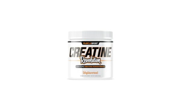 Musclesport Creatine Monohydrate 300grams RAW // Unflavored, Increases ATP Production