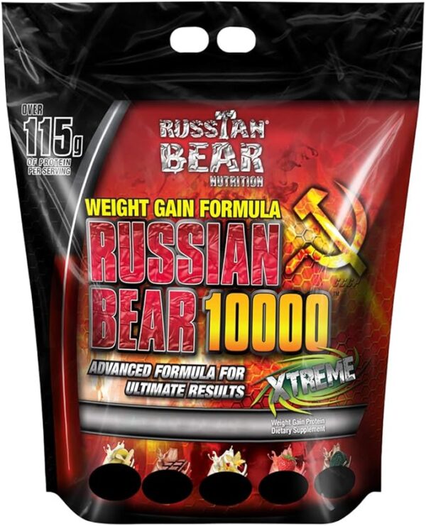 Russian Bear 10000 Weight Gainer - Chocolate Flavor, 15 lbs