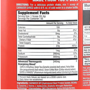 MuscleMeds, Carnivor Shred, Hydrolyzed Protein, Chocolate, 4.35 lbs (1,977 g)